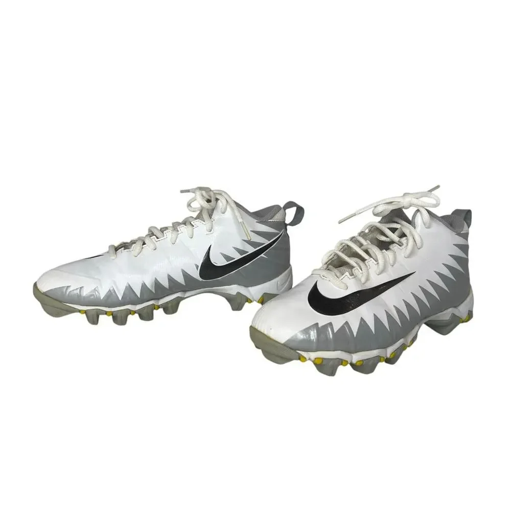 Nike‎ 880129-101 Alpha Fast Flex Football White Cleats Sneaker 5Y White Metallic
